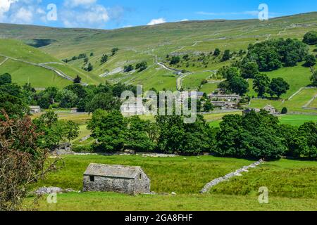 Ländliche Swaledale in North Yorkshire Stockfoto