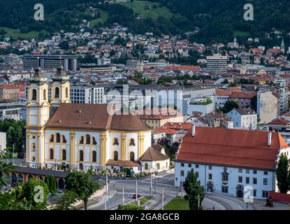 Stadtansicht von Innsbruck in Österreich Stockfoto