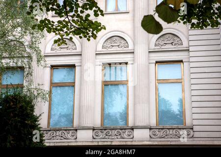 Wohngebiet in Berlin, Deutschland. Stockfoto