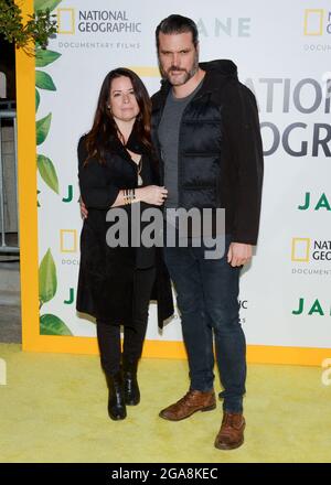 9. Oktober 2017, Hollywood, Kalifornien, USA: Holly Marie Combs nimmt an der Los Angeles Premiere von National Geographic Documentary Films''Jane' Teil (Bild: © Billy Bennight/ZUMA Press Wire) Stockfoto