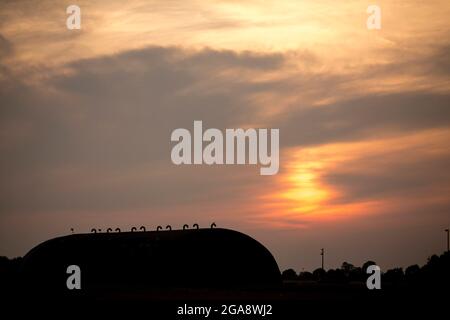 RAF Upper Heyford in der Nähe von Oxford, England, Großbritannien Stockfoto