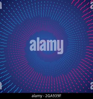 Abstrakte Linien aus geometrischen Mustern, Hilfsgrafikelement, kreative lineare Formen. Grafische Formen für den Einsatz in Designs. Stock Vektor