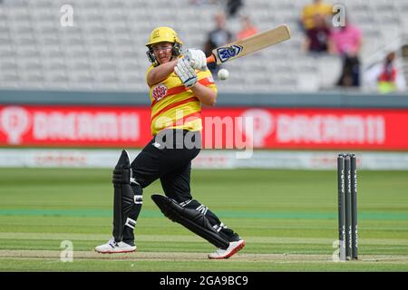 LONDON, Großbritannien. 29. Juli 2021. Während der Women's Hundert Between London Spirit vs Trent Rockets bei Lord's am Donnerstag, 29. Juli 2021 in LONDON ENGLAND. Kredit: Taka G Wu/Alamy Live Nachrichten Stockfoto