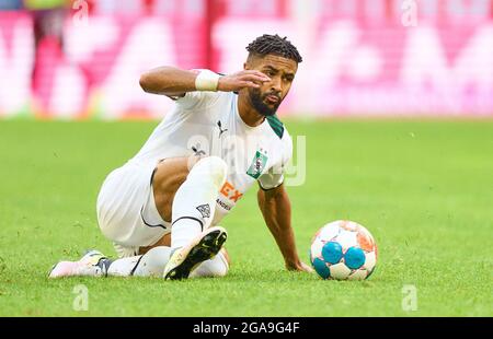 Keanan BENNETTS, MG 37 im Freundschaftsspiel FC BAYERN MÜNCHEN - BORUSSIA MÖNCHENGLADBACH 0-2 am 28. Juli 2021 in München, Deutschland Saison 2021/2022, Spieltag X, 1.Bundesliga, FCB, Gladbach, München, X.Spieltag. © Peter Schatz / Alamy Live News Stockfoto