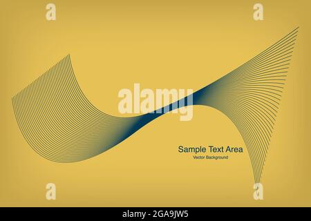 Abstraktes Wave-Element Für Design, Moderne Lineare Abstrakte Wellen, Vektor-Design-Elemente Stock Vektor