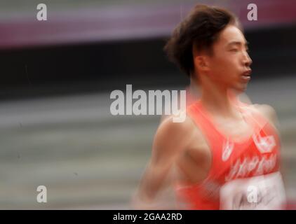 Tokio, Japan. Juli 2021. Miura Ryuji aus Japan tritt bei den Olympischen Spielen 2020 in Tokio, Japan, am 30. Juli 2021 bei den 3000-m-Hindernisrennen der Männer an. Quelle: Li Gang/Xinhua/Alamy Live News Stockfoto