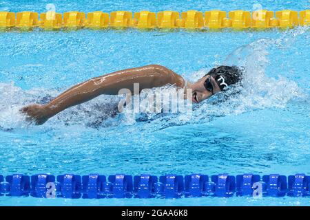 Tokio, Giappone. Juli 2021. Erica Sullivan von der United States Silver Medal during the Olympic Games Tokyo 2020, Women 1500 m Freestyle final on July 28, 2021 at Tokyo Aquatics Center in Tokyo, Japan - Foto Giorgio Scala/Orange Picics/DPPI Credit: Independent Photo Agency/Alamy Live News Credit: Independent Photo Agency/Alamy Live News Stockfoto