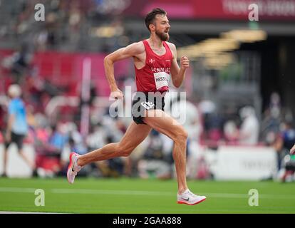 Tokio, Japan. 30. Juli 2021: Ole Hesselbjerg aus Dänemark bei der 3000-Meter-Kirchturmjagd bei den Olympischen Spielen in Tokio, im Olympiastadion in Tokio, Tokio, Japan. Kim Price/CSM Credit: CAL Sport Media/Alamy Live News Stockfoto