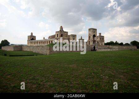 Ruinen der Burg Krzyztopor in Ujazd, Polen Stockfoto