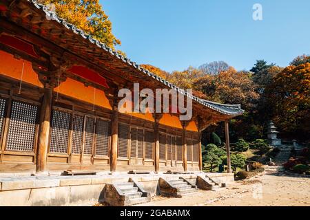 Herbst des Buseoksa-Tempels in Yeongju, Korea Stockfoto