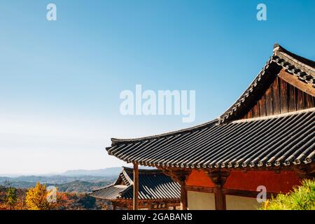 Herbst des Buseoksa-Tempels in Yeongju, Korea Stockfoto