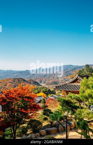 Herbst des Buseoksa-Tempels in Yeongju, Korea Stockfoto