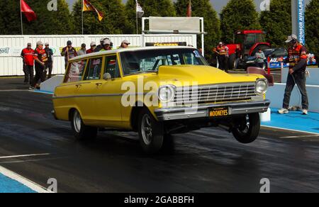 South Coast Raceway Portland, das ganze Geschehen vom South Coast Raceway in Portland, Victoria, Australien Stockfoto