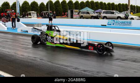 South Coast Raceway Portland, das ganze Geschehen vom South Coast Raceway in Portland, Victoria, Australien Stockfoto