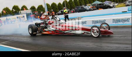 South Coast Raceway Portland, das ganze Geschehen vom South Coast Raceway in Portland, Victoria, Australien Stockfoto