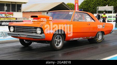 South Coast Raceway Portland, das ganze Geschehen vom South Coast Raceway in Portland, Victoria, Australien Stockfoto