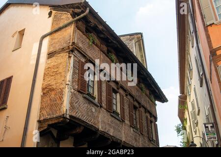 San Fedele Square Como Italien Stockfoto