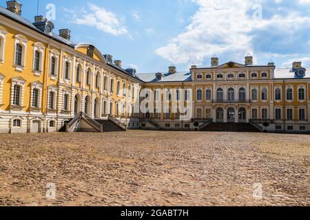 Rundale Palace - Major Palace Ensemble barocker Architektur. Lettland Stockfoto