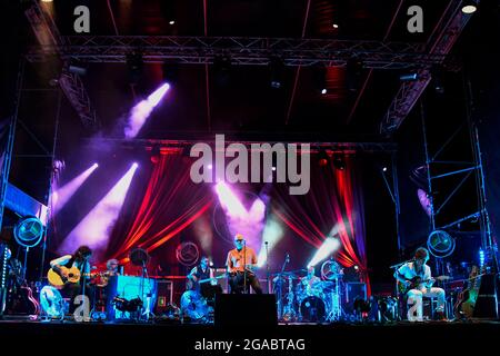 Rom, Italien. Juli 2021. Negrita während des Konzerts in der Villa Ada Roma Incontra il Mondo (Foto: Domenico Cippitelli/Pacific Press/Sipa USA) Quelle: SIPA USA/Alamy Live News Stockfoto