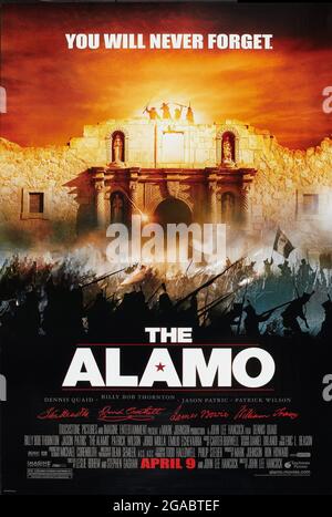 The Alamo Year : 2004 USA Regie : John Lee Hancock Amerikanisches Plakat Stockfoto