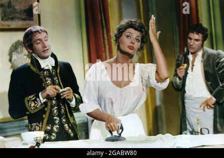 Madame Sans-Gêne Jahr : 1961 Spanien / Italien / Frankreich Regie : Christian-Jaque Renaud Mary, Sophia Loren, Robert Hossein Stockfoto