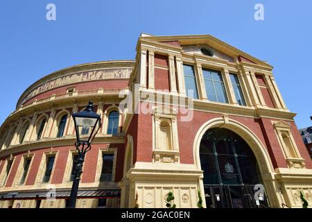 Royal Albert Hall, South Porch, Kensington Gore, Kensington and Chelsea, London, Vereinigtes Königreich Stockfoto