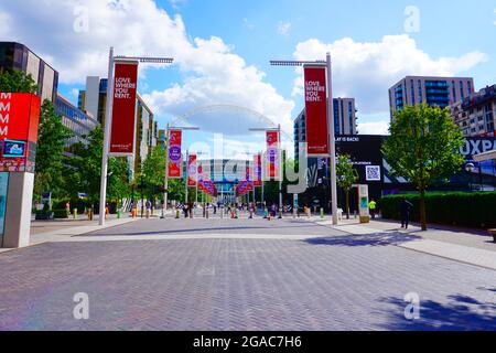 Wembley Stadium, London, Großbritannien Stockfoto