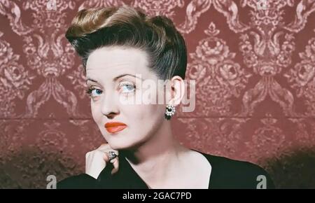 Bette DAVIS (1908-1989) amerikanische Filmschauspielerin um 1950 Stockfoto