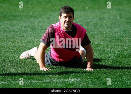 Südafrikas Morne Steyn während der Kapitäne laufen im Cape Town Stadium, Kapstadt, Südafrika. Bilddatum: Freitag, 30. Juli 2021. Stockfoto