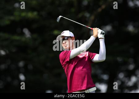 Saitama, Japan. Juli 2021. JANEWATTANANOND Jazz (THA) Golf: Männer individuelle Stroke spielen Runde 2 während der Olympischen Spiele in Tokio 2020 im Kasumigaseki Country Club in Saitama, Japan . Kredit: Koji Aoki/AFLO SPORT/Alamy Live Nachrichten Stockfoto