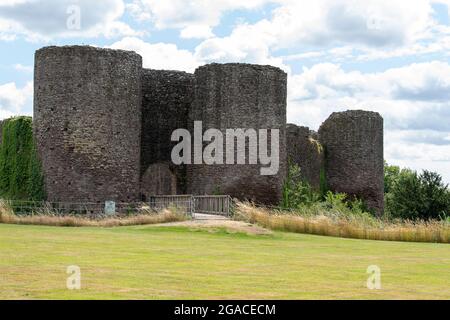 White Castle Llantilio Crossenny in Monmouthshire Wales Stockfoto