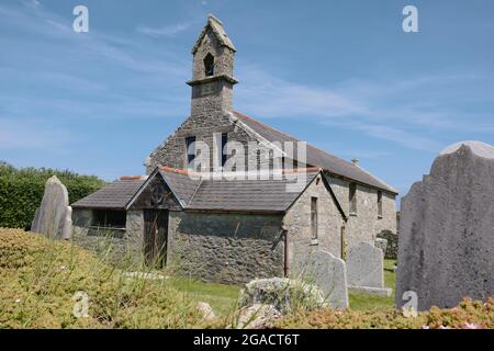 St. Martin's Church, St. Martin's Island, Isles of Scilly, Cornwall, England, Großbritannien, Juli 2021 Stockfoto