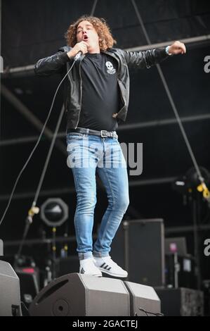 Pigeon Detectives, die live beim Tramlines Festival 2021 auftreten Stockfoto