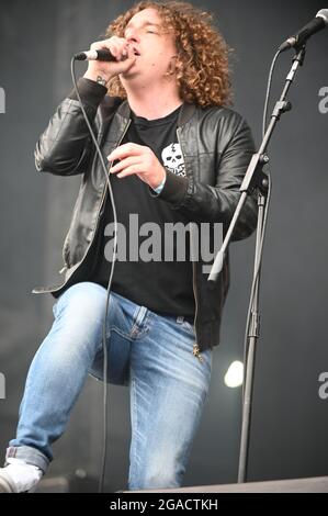 Pigeon Detectives, die live beim Tramlines Festival 2021 auftreten Stockfoto