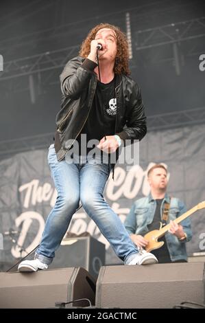 Pigeon Detectives, die live beim Tramlines Festival 2021 auftreten Stockfoto