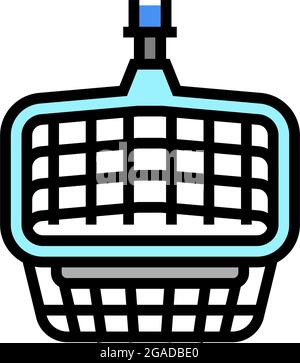 Abbildung mit Symbolen für Blattlöffel-Pool-Farben Stock Vektor