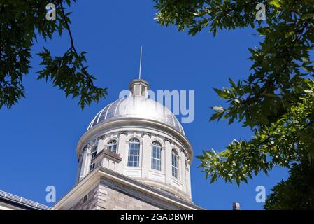 Der Marché Bonsecours im Viertel Old Port (Le Vieux Port) von Montreal Stockfoto