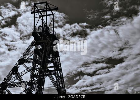 Windrad, Bersham Colliery Stockfoto