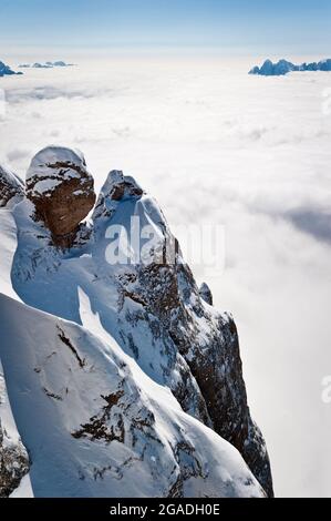 Cortina d'Ampezzo, Hidden Valley, Lagazuoi Stockfoto