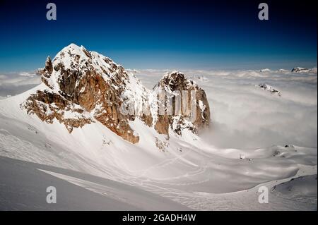 Cortina d'Ampezzo, Hidden Valley, Lagazuoi Stockfoto