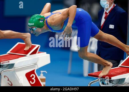 Tatjana SCHOENMAKER (RSA), Action, Schwimmen, 200 m Breaststroke für Frauen, Finale, Schwimmen Frauen 200 m Breaststroke Finale, im Tokyo Aquatics Center 07/30/2021, Olympische Sommerspiele 2020, von 07/23 bis 2021. - 08.08.2021 in Tokio/Japan. Stockfoto
