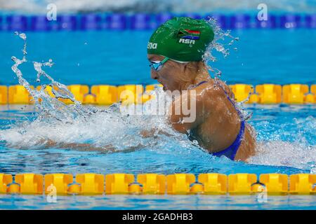 Tatjana SCHOENMAKER (RSA), Action, Schwimmen, 200 m Breaststroke für Frauen, Finale, Schwimmen Frauen 200 m Breaststroke Finale, im Tokyo Aquatics Center 07/30/2021, Olympische Sommerspiele 2020, von 07/23 bis 2021. - 08.08.2021 in Tokio/Japan. Stockfoto