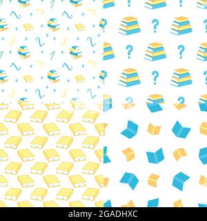 Studienvektor für die Bibliothek mit Schnittplänen festlegen. Stock Vektor