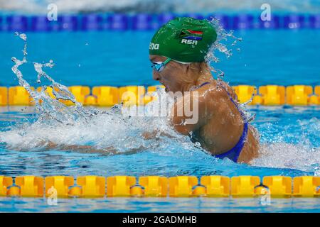 Tatjana SCHOENMAKER (RSA), Action, Schwimmen, 200 m Breaststroke für Frauen, Finale, Schwimmen Frauen 200 m Breaststroke Finale, im Tokyo Aquatics Center 07/30/2021, Olympische Sommerspiele 2020, von 07/23 bis 2021. - 08.08.2021 in Tokio/Japan. Stockfoto