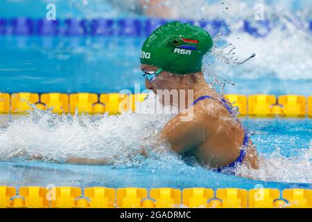 Tatjana SCHOENMAKER (RSA), Action, Schwimmen, 200 m Breaststroke für Frauen, Finale, Schwimmen Frauen 200 m Breaststroke Finale, im Tokyo Aquatics Center 07/30/2021, Olympische Sommerspiele 2020, von 07/23 bis 2021. - 08.08.2021 in Tokio/Japan. Stockfoto