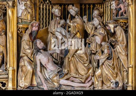 Altar der Passion, St. John's Cathedral, Den Bosch, Niederlande Stockfoto