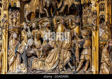 Altar der Passion, St. John's Cathedral, Den Bosch, Niederlande Stockfoto