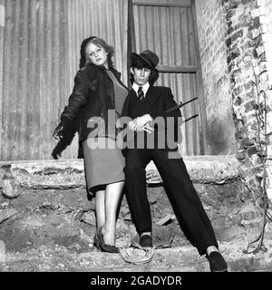 Honey Bane und Jimmy Pursey Punk Rock Aufnahme Künstler's 2/10/1980 Stockfoto