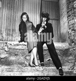 Honey Bane und Jimmy Pursey Punk Rock Aufnahme Künstler's 2/10/1980 Stockfoto