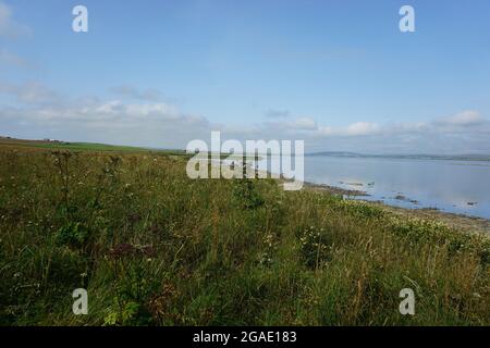 Stehende Steine von Stenness Orkney Stockfoto